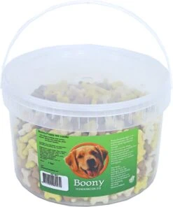 Boony Hondenkoek Puppy Botjes Mix Vanille, Emmer A 1000 Gram -Hondenartikelen Serie Winkel 1003x1200
