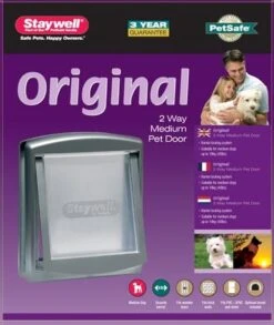 Petsafe 757 Hondenluik - Medium - Zilver/Tranparant -Hondenartikelen Serie Winkel 1010x1200 4