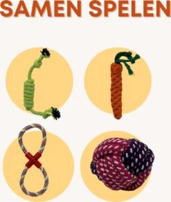 (Goedkoopste) Honden Speelgoed Set 15 Stuks Geschikt Voor Puppy's T/m Middelgrote Honden - Honden Kauw Speelgoed - 15 Stuks - Hondenspeeltjes - Intelligentie - Touw - Flostouw - Bijtring - Bal - Huisdieren Speelgoed -Hondenartikelen Serie Winkel 1011x1200 5