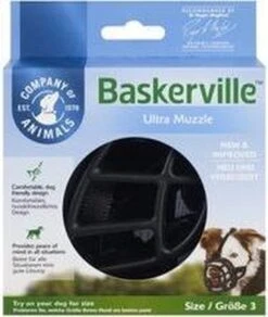 Company Of Animals Baskerville Ultra Muzzle - Muilkorf - Maat 3 (M) - Zwart -Hondenartikelen Serie Winkel 1015x1200 2