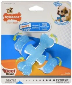 Nylabone Flexi Voor Honden Puppy Teething X Bone Beef Tot 11 Kg -Hondenartikelen Serie Winkel 1017x1200 3