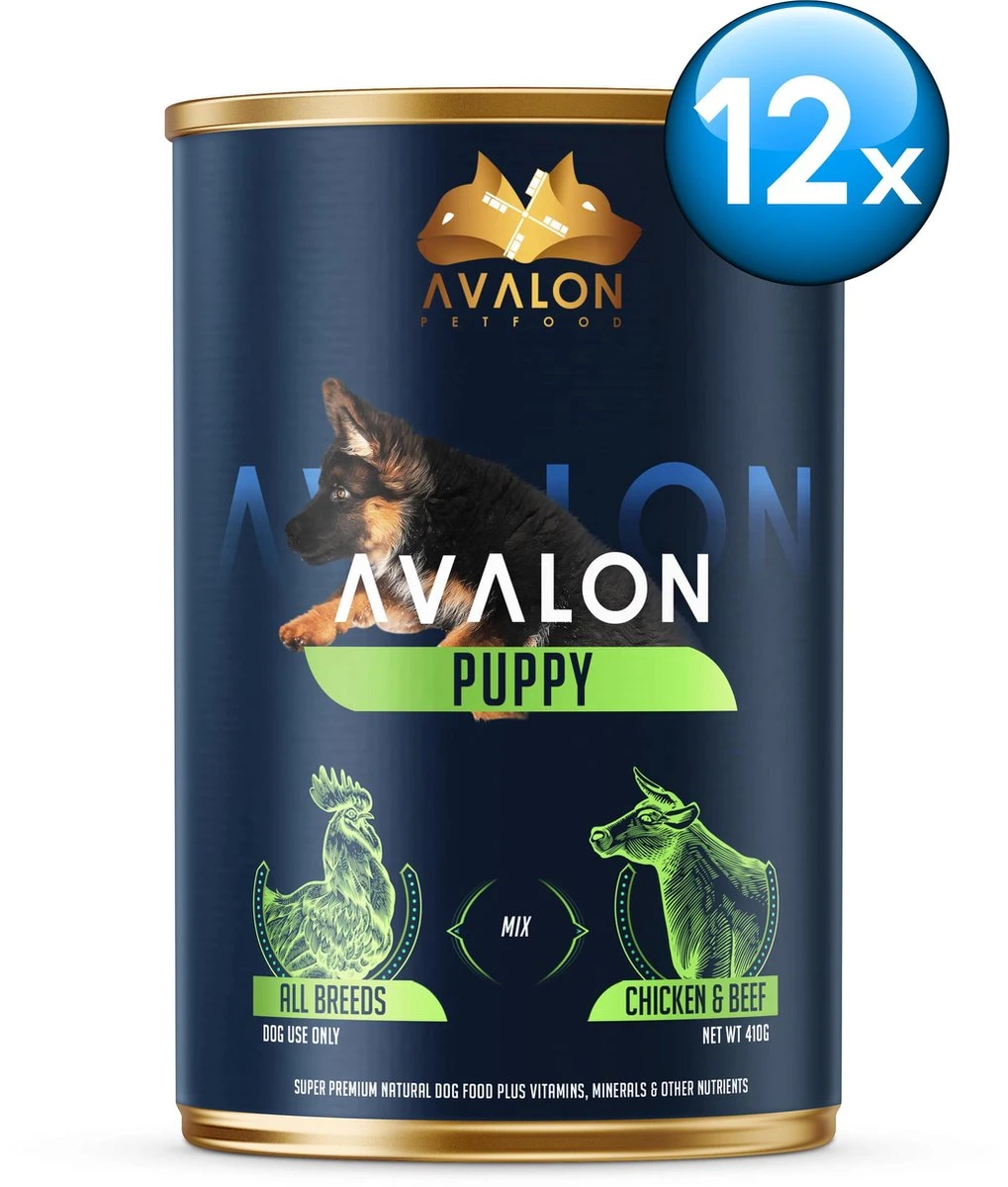 Avalon Petfood Dog Puppy - Hondenvoer - 12 X 410 G 3 Avalon Petfood Dog Puppy - Hondenvoer - 12 X 410 G