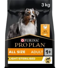 Pro Plan All Sizes Adult Light/Sterilised - Honden Droogvoer - Kip- 3 Kg