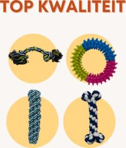 (Goedkoopste) Honden Speelgoed Set 15 Stuks Geschikt Voor Puppy's T/m Middelgrote Honden - Honden Kauw Speelgoed - 15 Stuks - Hondenspeeltjes - Intelligentie - Touw - Flostouw - Bijtring - Bal - Huisdieren Speelgoed -Hondenartikelen Serie Winkel 1025x1200 4