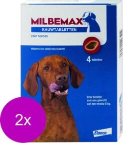 Elanco Milbemax Kauwtablet Hond Vanaf 5kg - Anti Wormenmiddel - 2 X 28 G 4 Stuks Vanaf 5 Kg -Hondenartikelen Serie Winkel 1029x1200 6