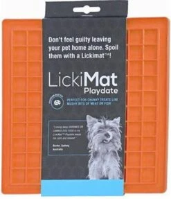 Lickimat Buddy - Voermat - Slow Feeder - 20 Cm - Oranje -Hondenartikelen Serie Winkel 1031x1200 3