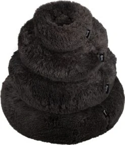 District 70 FUZZ - Hondenmand Comfortabel En Zacht Pluche - Zand, Oudroze, Donkergrijs En Lichtgrijs In S/M/L/XL - Maat: Medium, Kleur: Zand -Hondenartikelen Serie Winkel 1034x1200