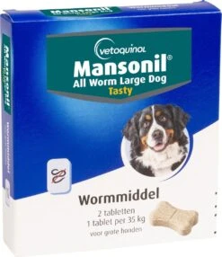 Mansonil All Worm Tasty Ontworming Tabletten Hond 2 Tabletten -Hondenartikelen Serie Winkel 1037x1200 1