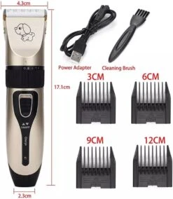 Merkloos Professionele Dierentondeuse - Scheerapparaat Voor Honden En Katten - Trimmer - 4 Opzetstukken - Oplaadbaar - Draadloos - Stil - Verschillende Haar En Vachtlengtes - Haartrimmer - Hondentrimmer - Honden Trimmer - Honden Knippen - Haren Knippen -Hondenartikelen Serie Winkel 1044x1200