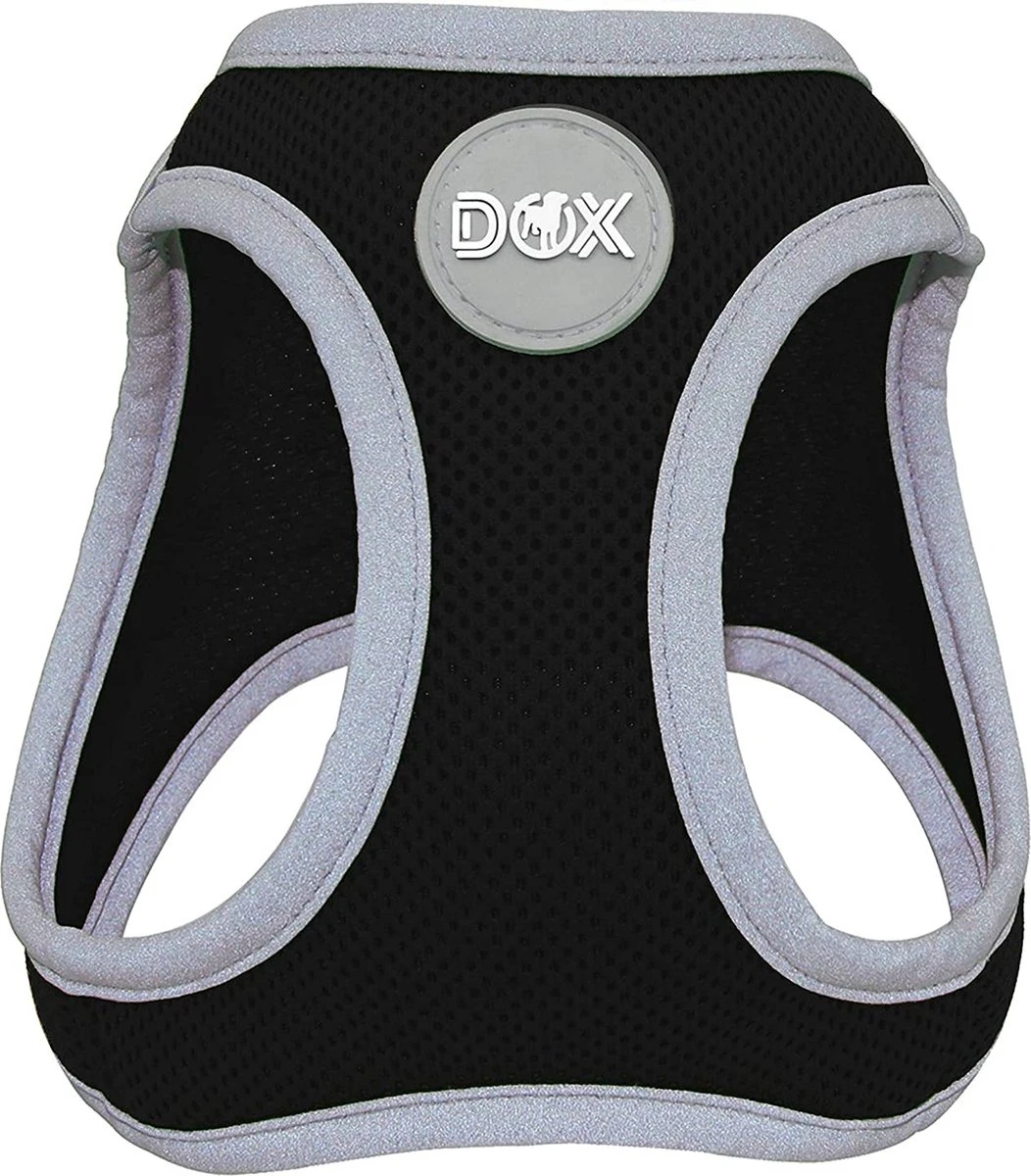 DDOXX Borstharnas Air Mesh, Step-In, Reflecterend | Vele Kleuren | Voor Kleine, Middelgrote En Middelgrote Honden | Hondenharnas Hond Kat Puppy | Kattenharnas Puppy Harnas | Zwart, M 3 DDOXX Borstharnas Air Mesh, Step-In, Reflecterend | Vele Kleuren | Voor Kleine, Middelgrote En Middelgrote Honden | Hondenharnas Hond Kat Puppy | Kattenharnas Puppy Harnas | Zwart, M