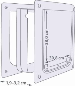 Trixie 2-Weg Hondenluik Wit - M-XL 39 X 45 CM -Hondenartikelen Serie Winkel 1053x1200 5