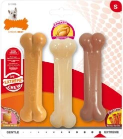 Nylabone - Extreme Triopack Kauwbotten Met Smaken Pindakaas, Kip En Bacon - Small -Hondenartikelen Serie Winkel 1061x1200 6