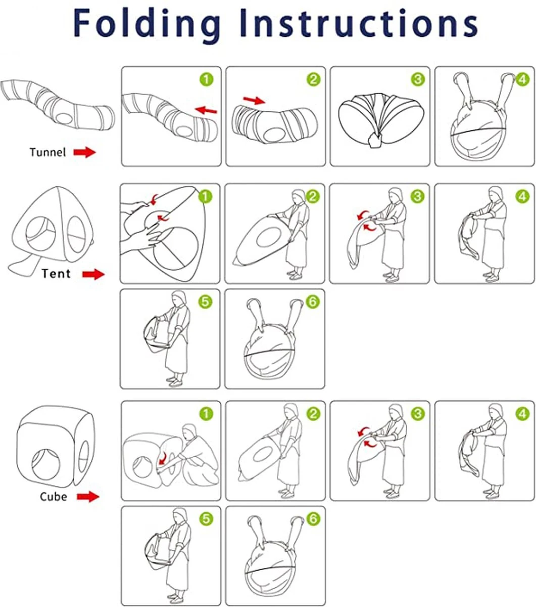 Fuegobird Kattentunnel - Tent+Tunnel 3 In 1 - Blauw/Roze 9 Fuegobird Kattentunnel - Tent+Tunnel 3 In 1 - Blauw/Roze - Afbeelding 7