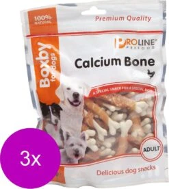 Proline Boxby Calcium Bone - Hondensnacks - 3 X 360 G Valuepack -Hondenartikelen Serie Winkel 1074x1200