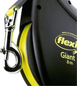 Flexi Giant Tape - Hondenriem - Zwart/Geel - XL - 8 M - (<50 Kg) -Hondenartikelen Serie Winkel 1075x1200 8