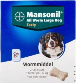 Mansonil All Worm Tasty Ontworming Tabletten Hond 2 Tabletten -Hondenartikelen Serie Winkel 1095x1200 3
