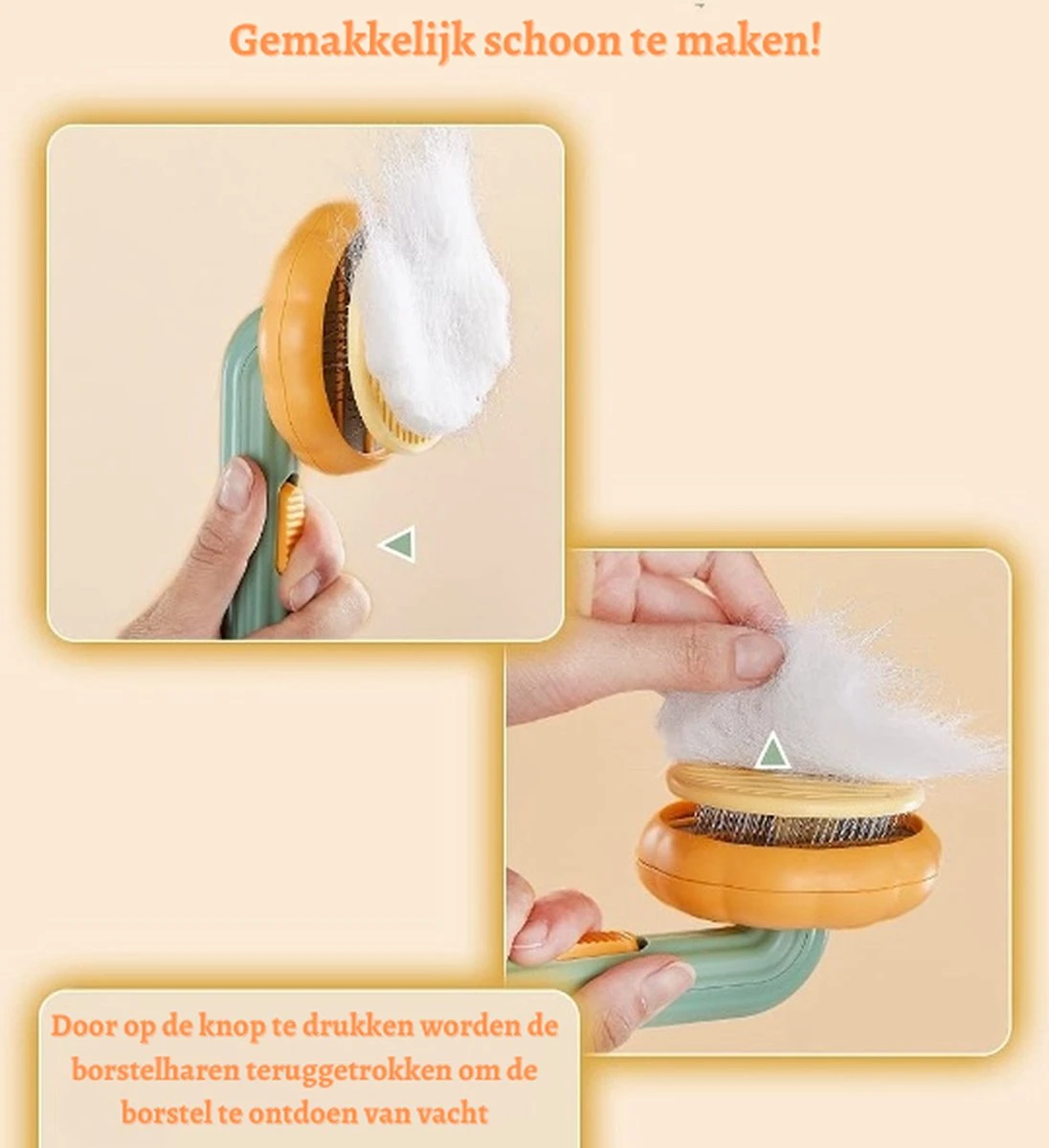 Merkloos Kattenborstel - Hondenborstel - Kattenkam - Pompoen Borstel - Kattenhaar - Haarverwijderaar Voor Huisdieren - Huisdierhaar Verwijderaar 5 Merkloos Kattenborstel - Hondenborstel - Kattenkam - Pompoen Borstel - Kattenhaar - Haarverwijderaar Voor Huisdieren - Huisdierhaar Verwijderaar - Afbeelding 3