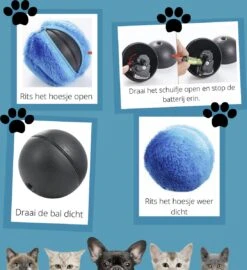 Merkloos Magic Roller Ball – Honden Speelgoed – Kattenspeeltjes - Honden Speeltjes - Kattenspeelgoed - INCLUSIEF BATTERIJ -Hondenartikelen Serie Winkel 1096x1200 4