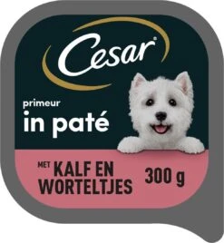 Cesar Primeur Paté Honden Natvoer - Kalf & Worteltjes - 10 X 300 Gr -Hondenartikelen Serie Winkel 1105x1200 2