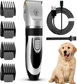 Merkloos Hondentondeuse, Hundeschermaschine / Dog Clippers - Dierenhaartrimmer, Hondentondeuse Kit Hond Verzorging