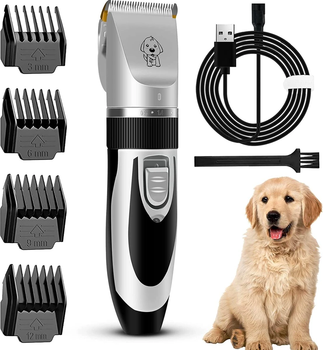 Merkloos Hondentondeuse, Hundeschermaschine / Dog Clippers - Dierenhaartrimmer, Hondentondeuse Kit Hond Verzorging 3 Merkloos Hondentondeuse, Hundeschermaschine / Dog Clippers - Dierenhaartrimmer, Hondentondeuse Kit Hond Verzorging