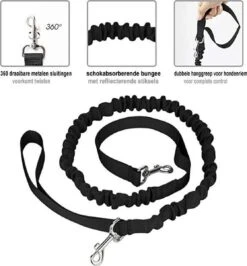 Looplijn Met Heupriem Hands Free - Hondenriem - Reflecterende Hardloopband -Elastische Leiband - Heuptas En Flessenhouder - Zwart - 150 Cm Tot 210 Cm 18 Looplijn Met Heupriem Hands Free - Hondenriem - Reflecterende Hardloopband -Elastische Leiband - Heuptas En Flessenhouder - Zwart - 150 Cm Tot 210 Cm -Hondenartikelen Serie Winkel 1115x1200 5