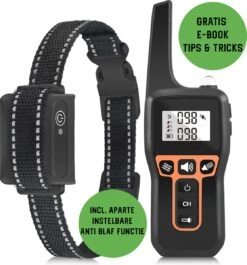 Anti Blafband EN Trainingshalsband In 1 - UNIEK SYSTEEM - 1000m Bereik - 100 Levels - Trainingsband - Antiblafband - Geluid En Vibratie/trilling - Grote En Kleine Honden - Waterdicht - Incl. E-book -Hondenartikelen Serie Winkel 1117x1200 4