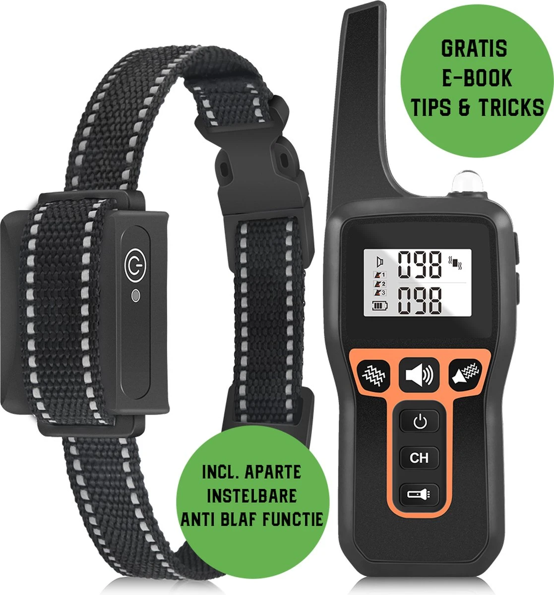 Anti Blafband EN Trainingshalsband In 1 - UNIEK SYSTEEM - 1000m Bereik - 100 Levels - Trainingsband - Antiblafband - Teletac - Geluid En Vibratie/trilling - Grote En Kleine Honden - Volledig Waterdicht - Anti Blafband 3 Anti Blafband EN Trainingshalsband In 1 - UNIEK SYSTEEM - 1000m Bereik - 100 Levels - Trainingsband - Antiblafband - Teletac - Geluid En Vibratie/trilling - Grote En Kleine Honden - Volledig Waterdicht - Anti Blafband