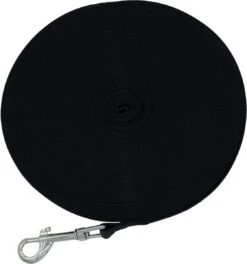 Hondenriem 20 Meter - Lange Lijn - Gerecycled Nylon - Trainingslijn, Speurlijn - 2 Cm Breed - Zwart -Hondenartikelen Serie Winkel 1121x1200 5