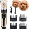 BYER Professionele Dieren Tondeuse Set - Voor Huisdieren Katten & Honden - Draadloos - Oplaadbare Pet Trimmer - Dog Tondeuze Clipper - 5 Standen & Vier Opzetkammen - Low Noise -Hondenartikelen Serie Winkel 1129x1200 3