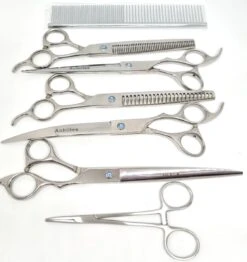 Achilles Hondenschaar - Scharenset Hond 8 INCH - 8-Delige Scharenset - Effileerschaar Hond 7 Achilles Hondenschaar - Scharenset Hond 8 INCH - 8-Delige Scharenset - Effileerschaar Hond -Hondenartikelen Serie Winkel 1132x1200