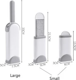 IGOODS - Pet Hair Remover - Hond & Kat Roller Brush - Dubbelzijdig Bont Ontharingsgereedschap Met Zelfreinigende Basis - Reismaatborstel - Voor Kleding - Bank - Tapijt - Autostoel GRIJS -Hondenartikelen Serie Winkel 1133x1200 2