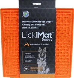 Lickimat Buddy - Voermat - Slow Feeder - 20 Cm - Oranje -Hondenartikelen Serie Winkel 1137x1200 11