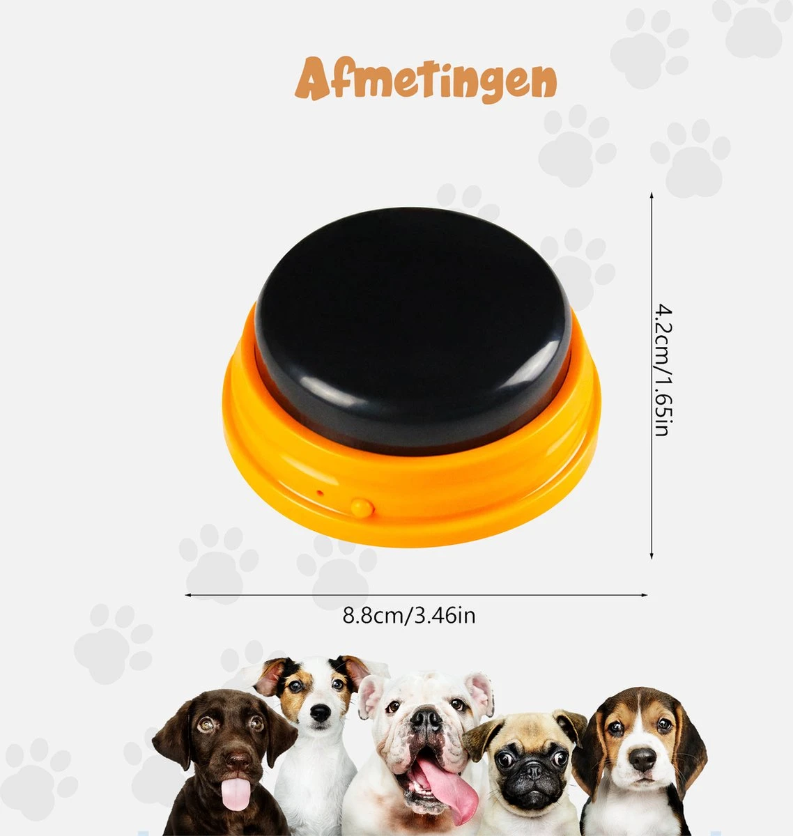 Praatknop Hond – Set Van 4 - Honden Speelgoed – Honden Training – Dogbuttons – Huisdier – Puppy Training - Hondenspeelgoed Intelligentie - Hond Opvoeden 5 Praatknop Hond – Set Van 4 - Honden Speelgoed – Honden Training – Dogbuttons – Huisdier – Puppy Training - Hondenspeelgoed Intelligentie - Hond Opvoeden - Afbeelding 3
