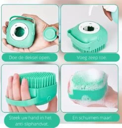 Merkloos Dierenborstel - Douche - Bad - Hond - Kat - Vachtverzorging - Scrubber - Borstel -Hondenartikelen Serie Winkel 1146x1200 8