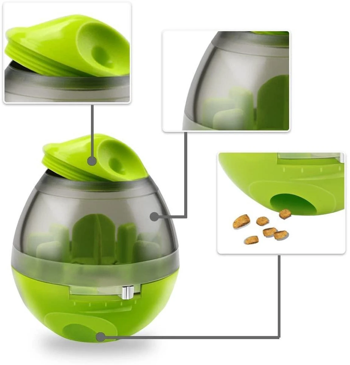 Mister Mill Speelbal - Honden Speelgoed Intelligentie - Voerbal - Snackbal Hond Kat – Interactieve Hond Kat - Voer EI 14 Mister Mill Speelbal - Honden Speelgoed Intelligentie - Voerbal - Snackbal Hond Kat – Interactieve Hond Kat - Voer EI - Afbeelding 12