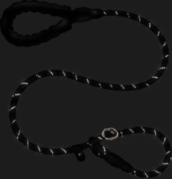 Nixnix - Honden Riem - 1,7cm - Zwart - 1,2cm Dik - Sliplijn - Nylon - Hondenriem - Verstelbaar - Jachtlijn Met Stop - Leiband -Hondenartikelen Serie Winkel 1154x1200 5