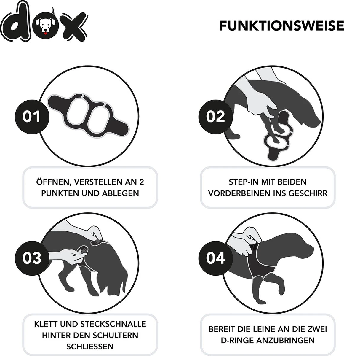 DDOXX Borstharnas Air Mesh, Step-In, Reflecterend | Vele Kleuren | Voor Kleine, Middelgrote En Middelgrote Honden | Hondenharnas Hond Kat Puppy | Kattenharnas Puppy Harnas | Zwart, M 10 DDOXX Borstharnas Air Mesh, Step-In, Reflecterend | Vele Kleuren | Voor Kleine, Middelgrote En Middelgrote Honden | Hondenharnas Hond Kat Puppy | Kattenharnas Puppy Harnas | Zwart, M - Afbeelding 8