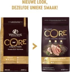 Wellness Core Grain Free Dog Senior Original Kalkoen&Kip - Hondenvoer - 10 Kg -Hondenartikelen Serie Winkel 1163x1200 1