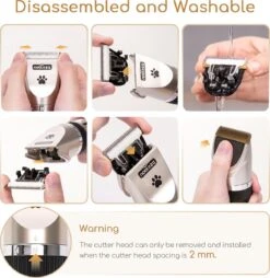 Nobleza B78 - Dieren Tondeuse Set - 4 Opzetkammen - Voor Huisdieren Katten & Honden - Draadloos -Hondenartikelen Serie Winkel 1168x1200 11