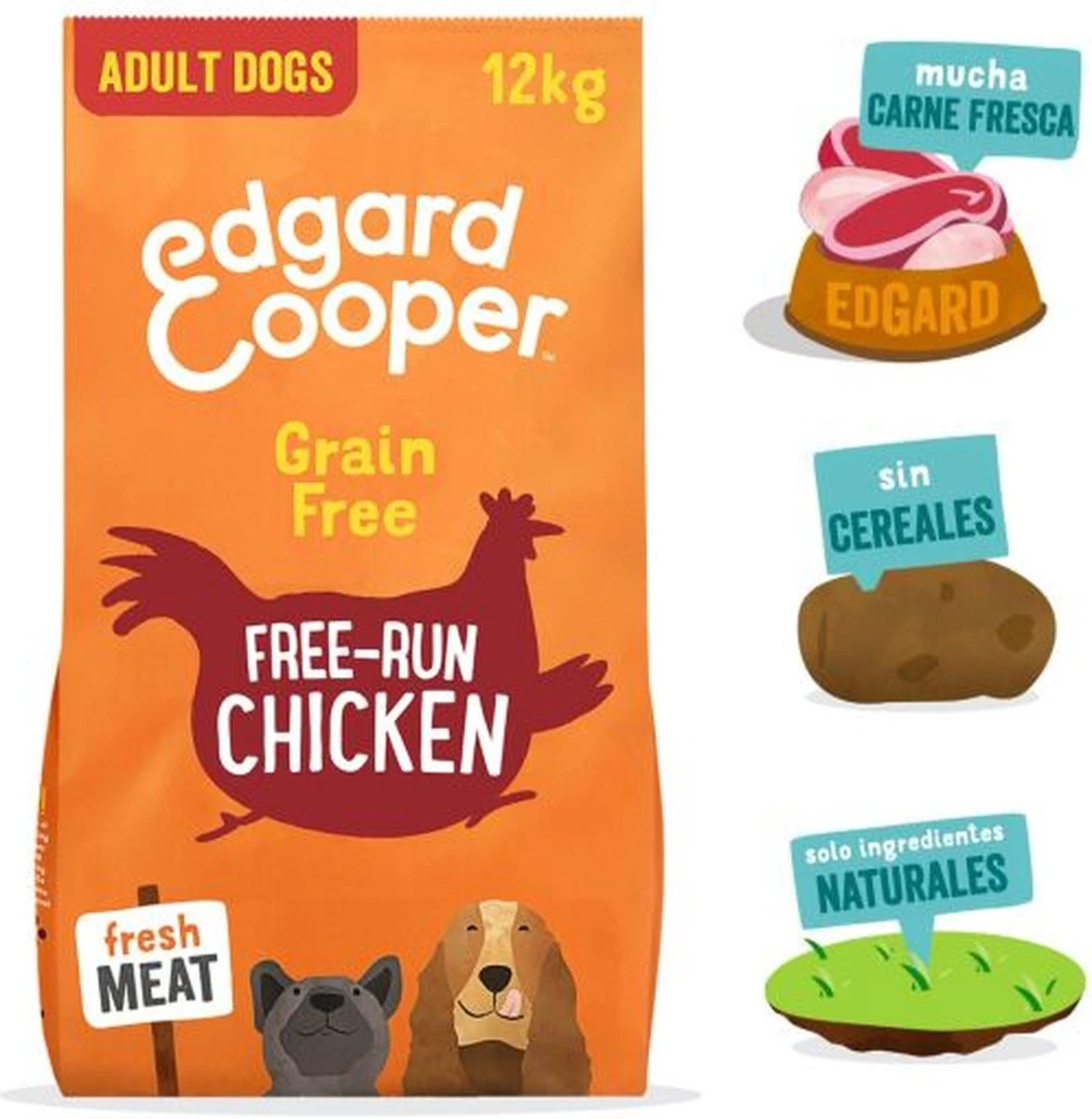 Edgard & Cooper Verse Scharrelkip Adult - Hondenvoer - 7kg 6 Edgard & Cooper Verse Scharrelkip Adult - Hondenvoer - 7kg - Afbeelding 4