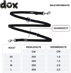 DDOXX Hondenriem Air Mesh, 3-voudig Verstelbaar, 2m | Voor Kleine & Grote Honden | Dubbele Riem Twee Honden Kat Puppy | Tug Leash Large | Lead Leash Small | Walking Leash Puppy Leash | Zwart, XS -Hondenartikelen Serie Winkel 1172x1200 7