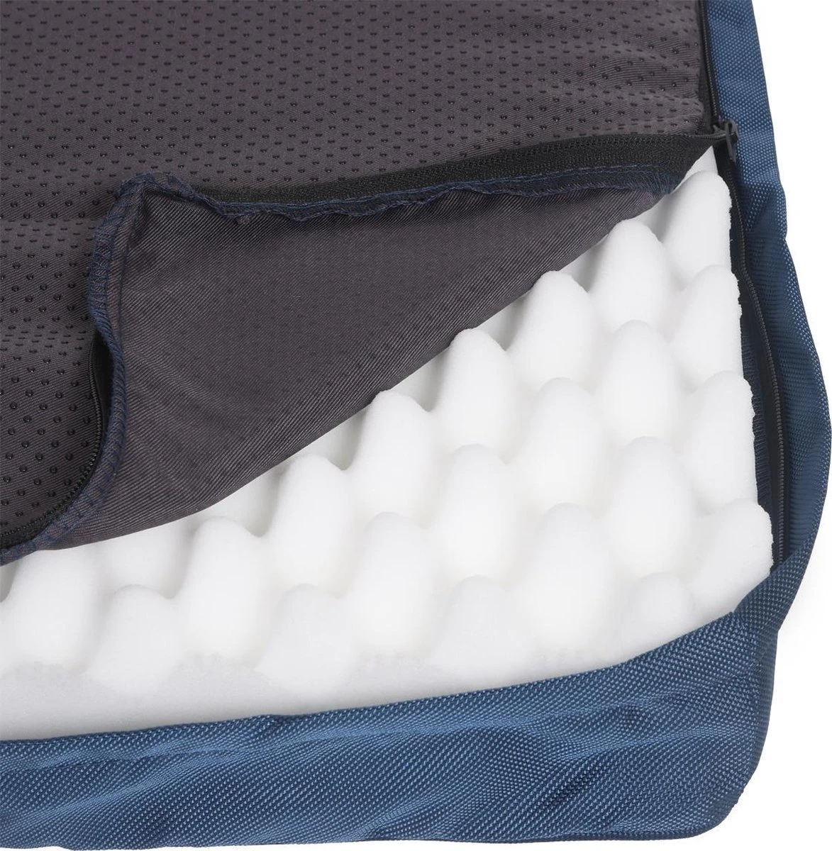 Snoozle Orthopedische Hondenmand - Zacht En Luxe Hondenkussen - Hondenbed - Wasbaar - Hondenmanden - XL - 112cm - Blauw 6 Snoozle Orthopedische Hondenmand - Zacht En Luxe Hondenkussen - Hondenbed - Wasbaar - Hondenmanden - XL - 112cm - Blauw - Afbeelding 4