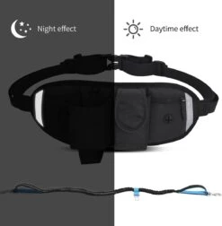 BOTC Looplijn Hond Met Heupriem Voor Hardlopen - Met Drinkbak Hond - Hondenriem - 1 Roll Poep Zakjes - Zwart -Hondenartikelen Serie Winkel 1175x1200 6