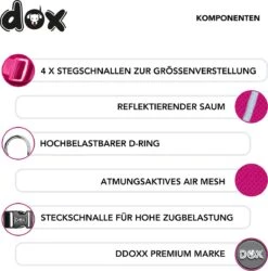 DDOXX Hondenharnas, Reflecterend, Verstelbaar, Breakaway | Borstharnas Voor Klein, Middelgroot | Hondenharnas Hond Kat Puppy Auto | Kattenharnas Puppy Harnas | Roze Roze, S 15 DDOXX Hondenharnas, Reflecterend, Verstelbaar, Breakaway | Borstharnas Voor Klein, Middelgroot | Hondenharnas Hond Kat Puppy Auto | Kattenharnas Puppy Harnas | Roze Roze, S -Hondenartikelen Serie Winkel 1184x1200 13