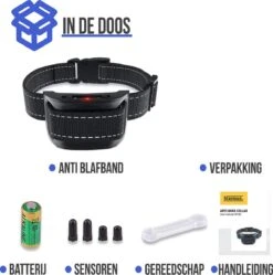 STARMAN Anti Blafband Voor Honden - 3-60KG - Diervriendelijk - Zonder Schok - Vibratie En Audio - Anti Blaf Band -Hondenartikelen Serie Winkel 1191x1200 8