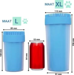 TIKKENS Hondenpoten Reiniger 2-in-1 - Hondenborstel - Hondenpoot Reiniger - Huisdier Poot Wassen - Hondenverzorging - Honden Wassen - Inclusief Microvezeldoek - XL -Hondenartikelen Serie Winkel 1192x1200 5