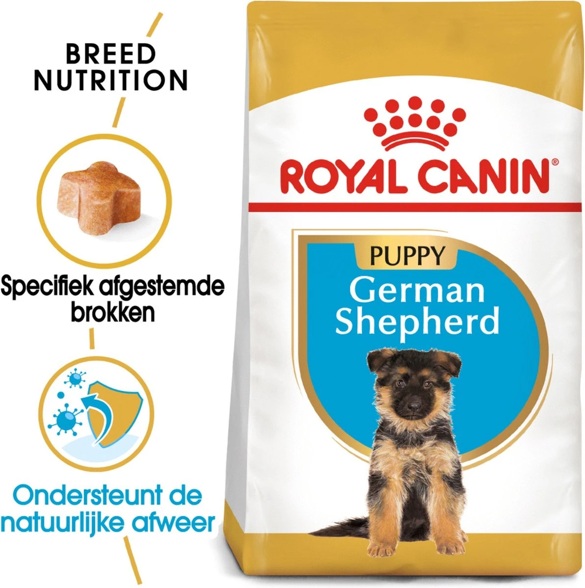 Royal Canin German Shepherd Puppy - Hondenvoer - 12 Kg 4 Royal Canin German Shepherd Puppy - Hondenvoer - 12 Kg - Afbeelding 2