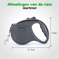 HGMD® Hondenriem - Hondenlijn 5 Meter- Innovatieve Remsysteem - Hondenriem - Zwart - Flexi Bele Rollijn - <20 Kg -Hondenartikelen Serie Winkel 1194x1200 15