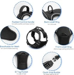 Nobleza 42ZHX - Hondenharnas - Hondentuigje - Anti Trek - M - Zwart -Hondenartikelen Serie Winkel 1196x1200 23